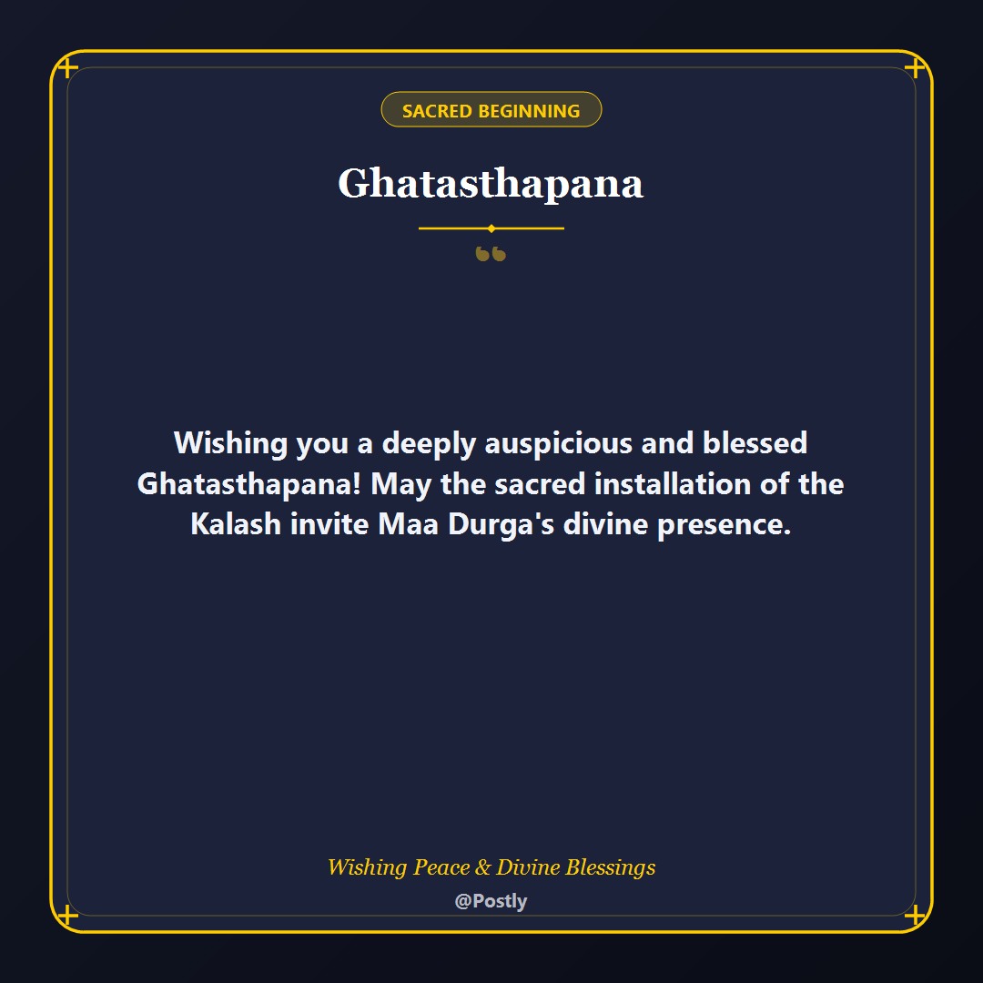 Ghatasthapana Wishes 1