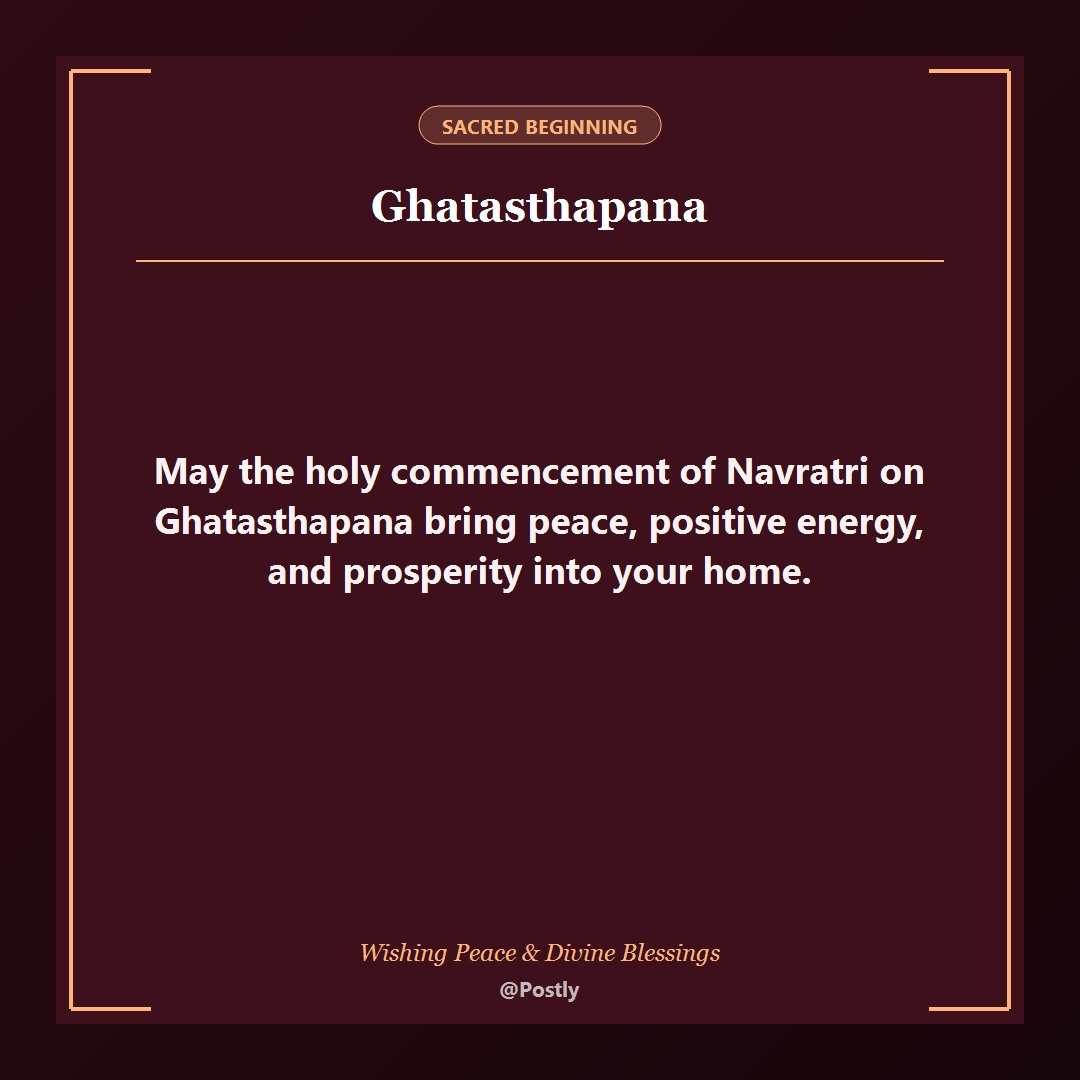 Ghatasthapana Wishes 2