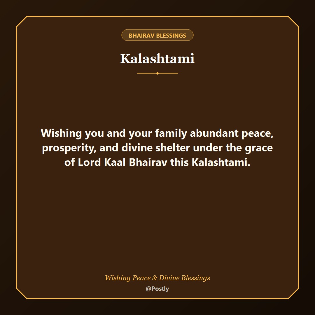 Kalashtami Wishes 5