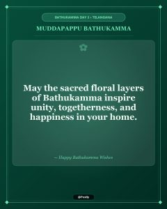 Muddapappu Bathukamma Wishes 3