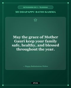 Muddapappu Bathukamma Wishes 6
