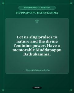 Muddapappu Bathukamma Wishes 7