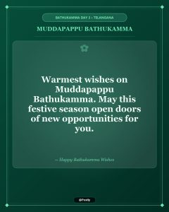 Muddapappu Bathukamma Wishes 9