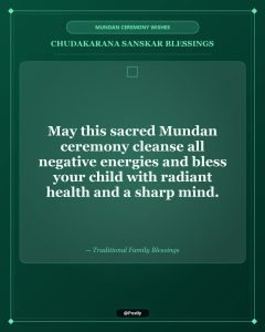 Mundan Ceremony Wishes 1
