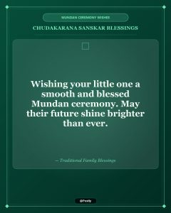Mundan Ceremony Wishes 3
