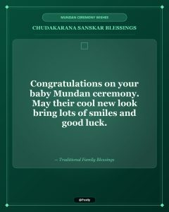 Mundan Ceremony Wishes 5