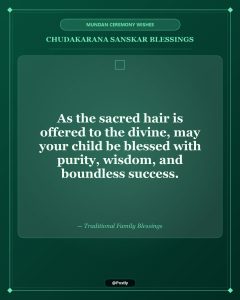 Mundan Ceremony Wishes 6