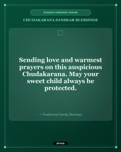Mundan Ceremony Wishes 7
