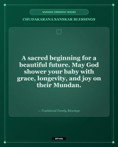 Mundan Ceremony Wishes 9
