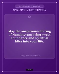 Nanabiyyam Bathukamma Wishes 2