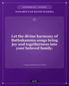 Nanabiyyam Bathukamma Wishes 4
