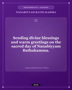 Nanabiyyam Bathukamma Wishes 8