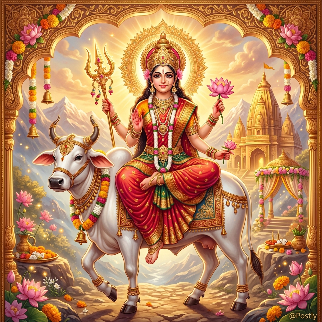 Navratri Day 1 Wishes (Maa Shailputri)