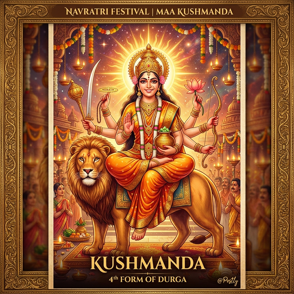 Navratri Day 4 Wishes (Maa Kushmanda)