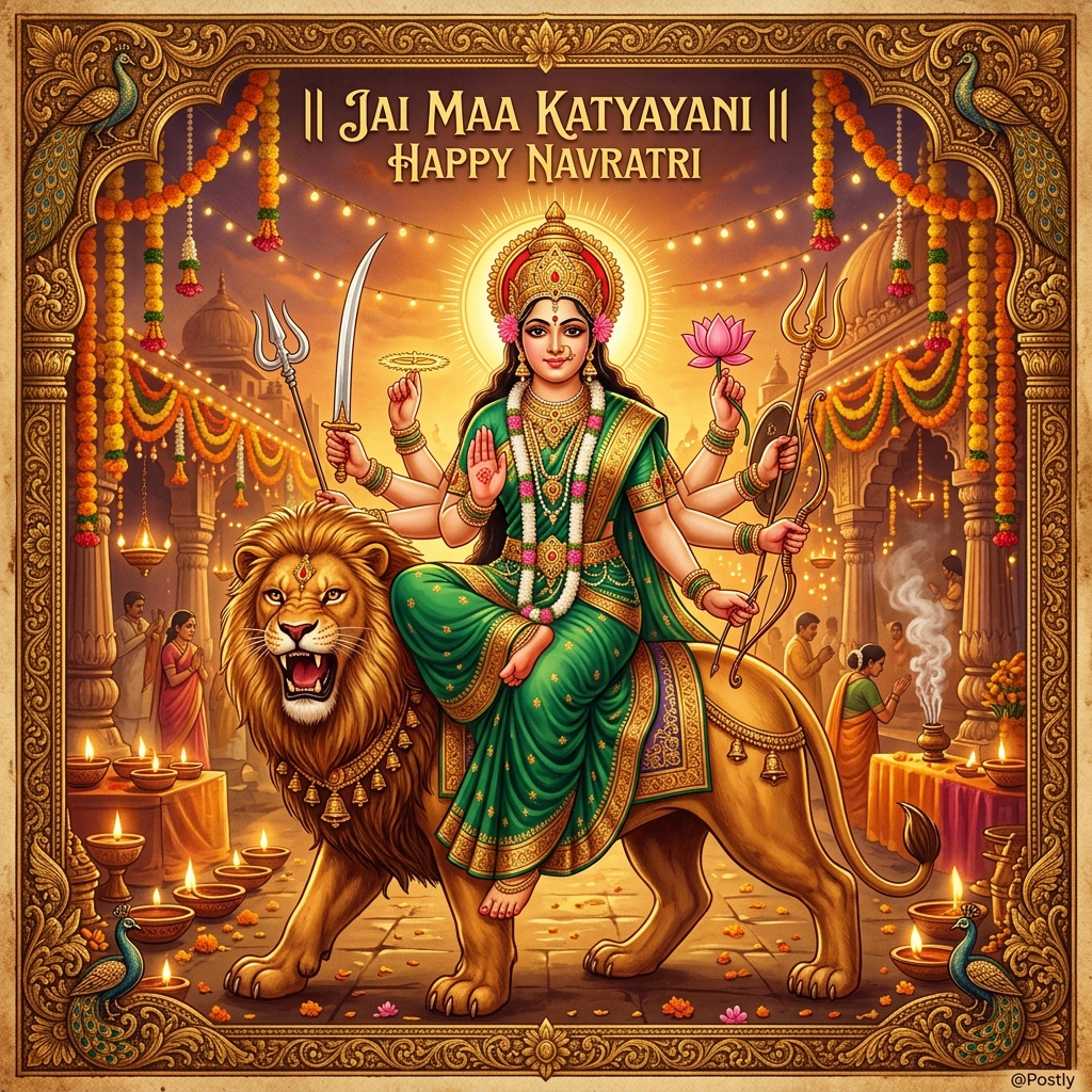 Navratri Day 6 Wishes (Maa Katyayani)