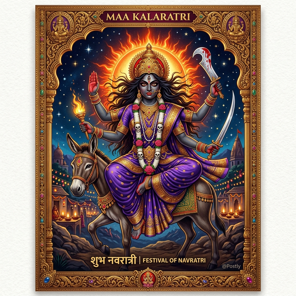 Navratri Day 7 Wishes (Maa Kalaratri)