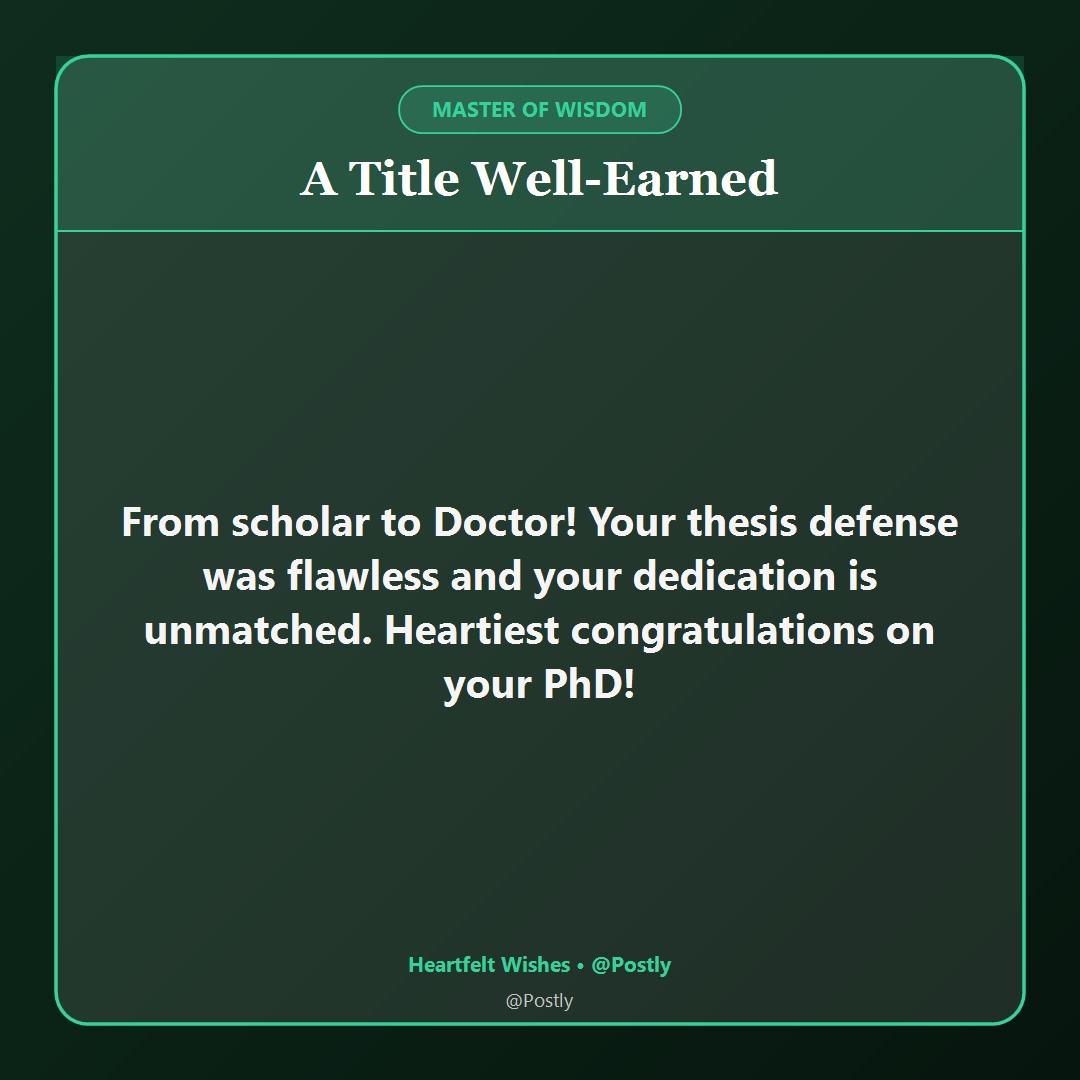 PhD Doctorate Congratulations Wishes 4