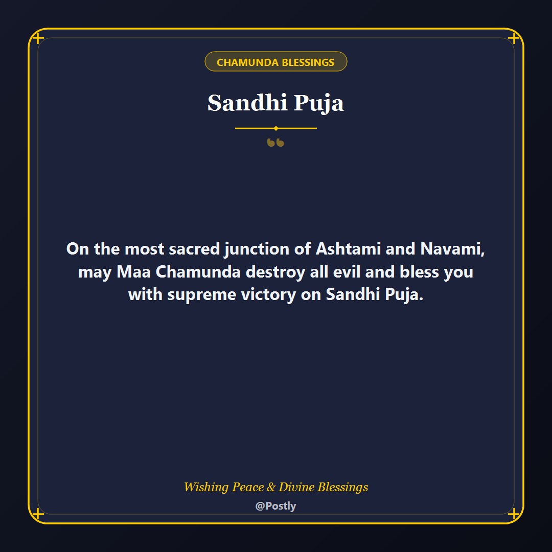 Sandhi Puja Wishes 1