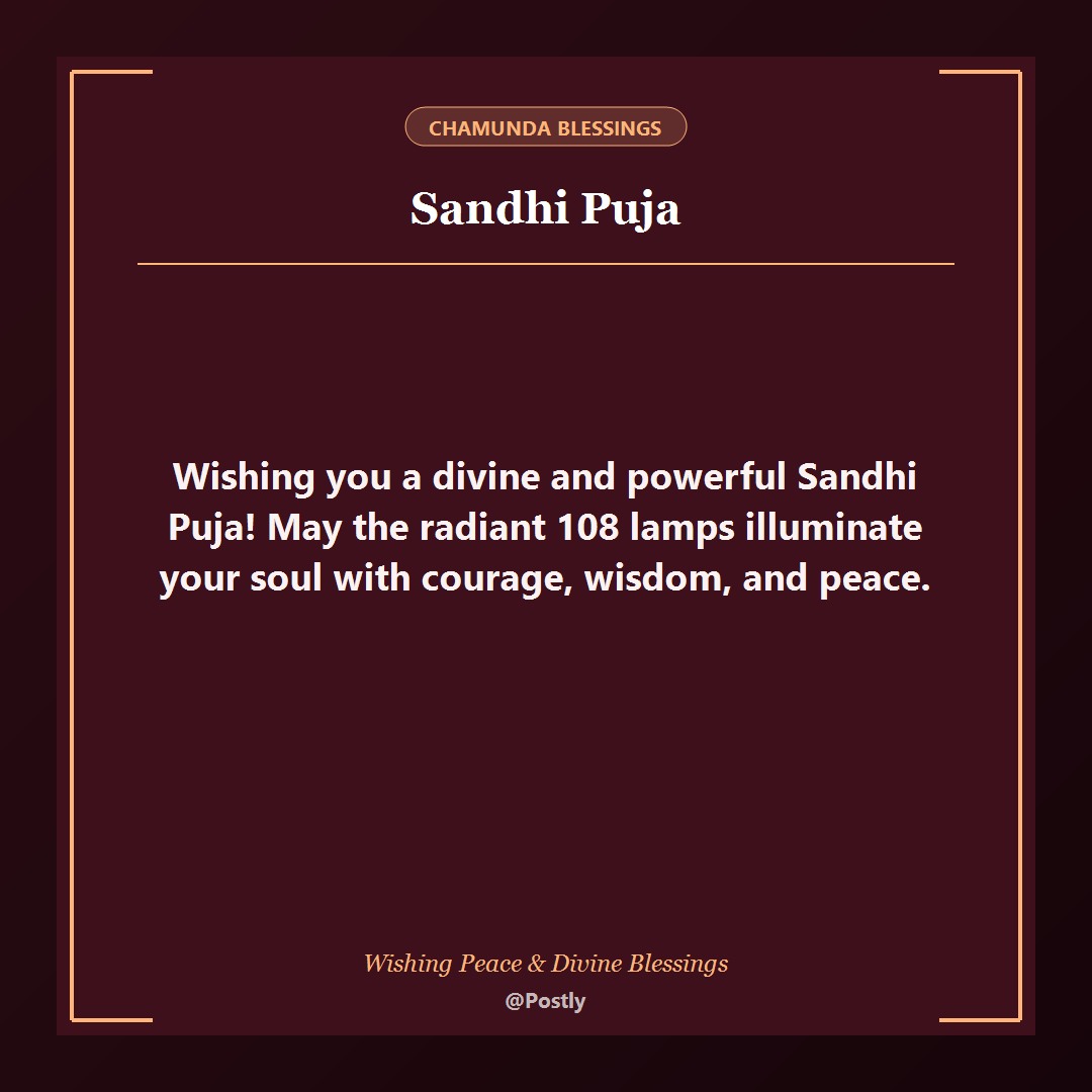 Sandhi Puja Wishes 2