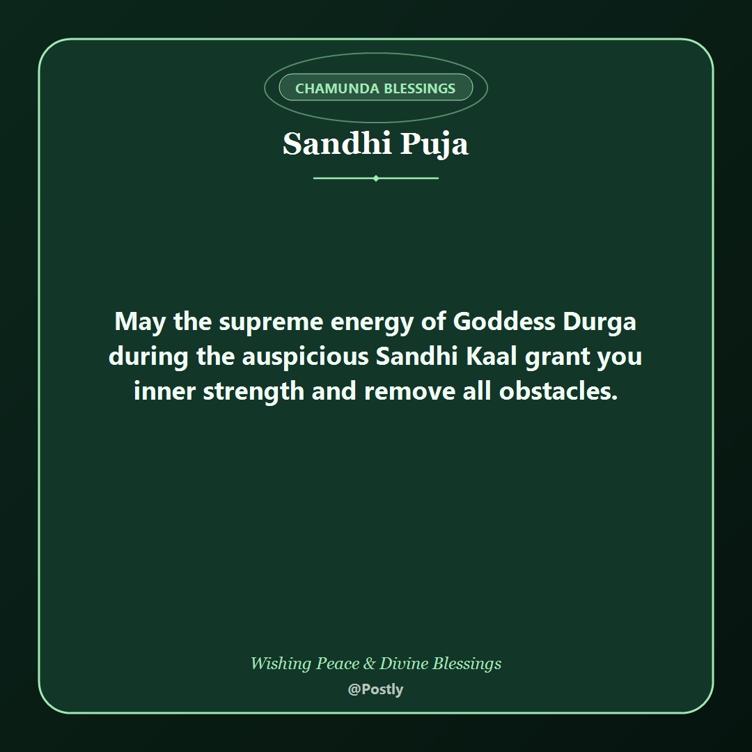 Sandhi Puja Wishes 3