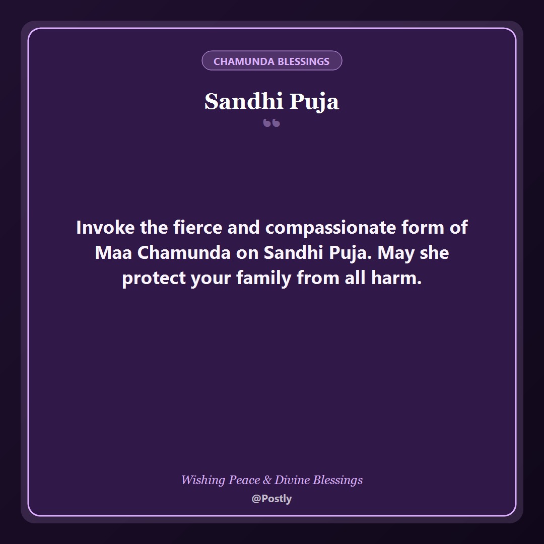 Sandhi Puja Wishes 4