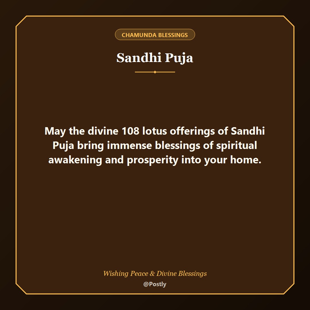 Sandhi Puja Wishes 5