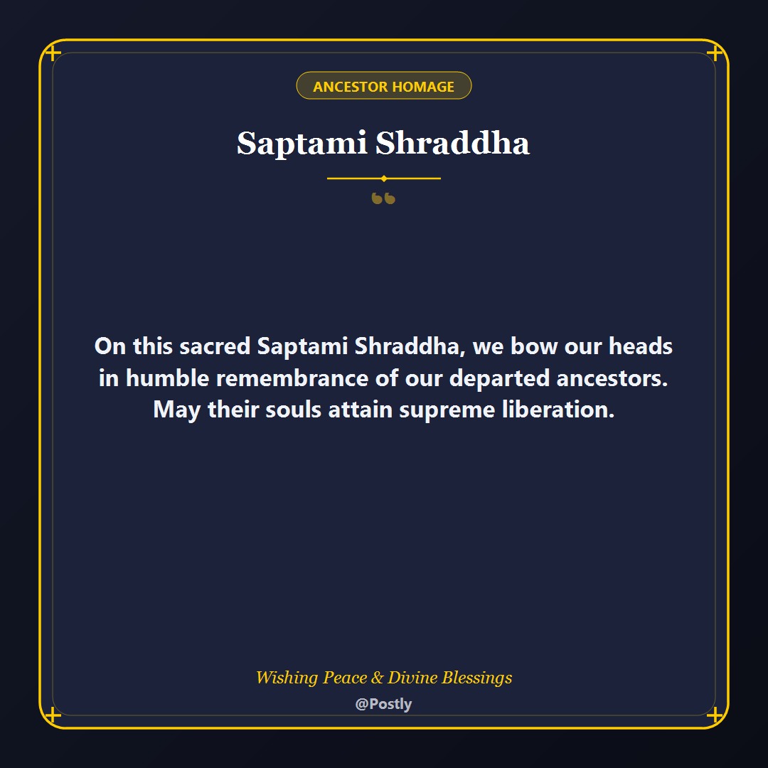 Saptami Shraddha Wishes 1
