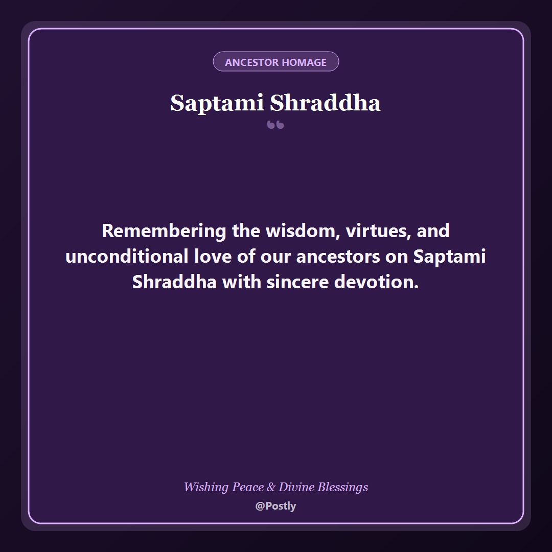Saptami Shraddha Wishes 4