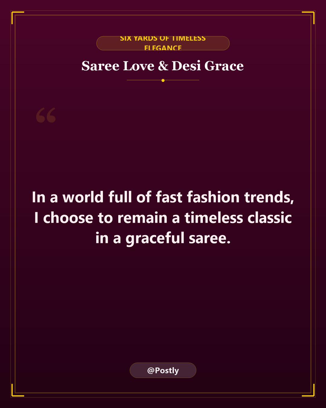 Saree Love Quotes 2