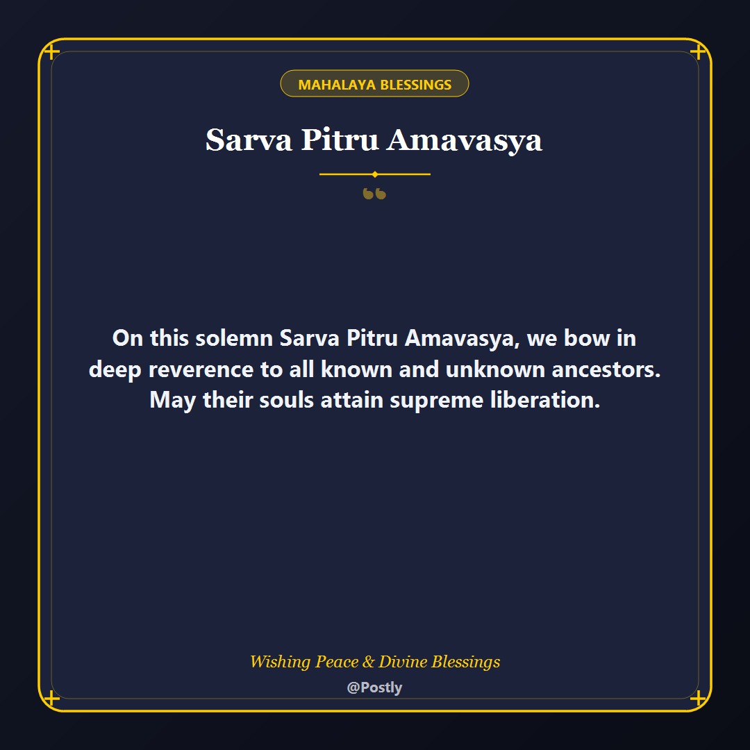 Sarva Pitru Amavasya Wishes 1