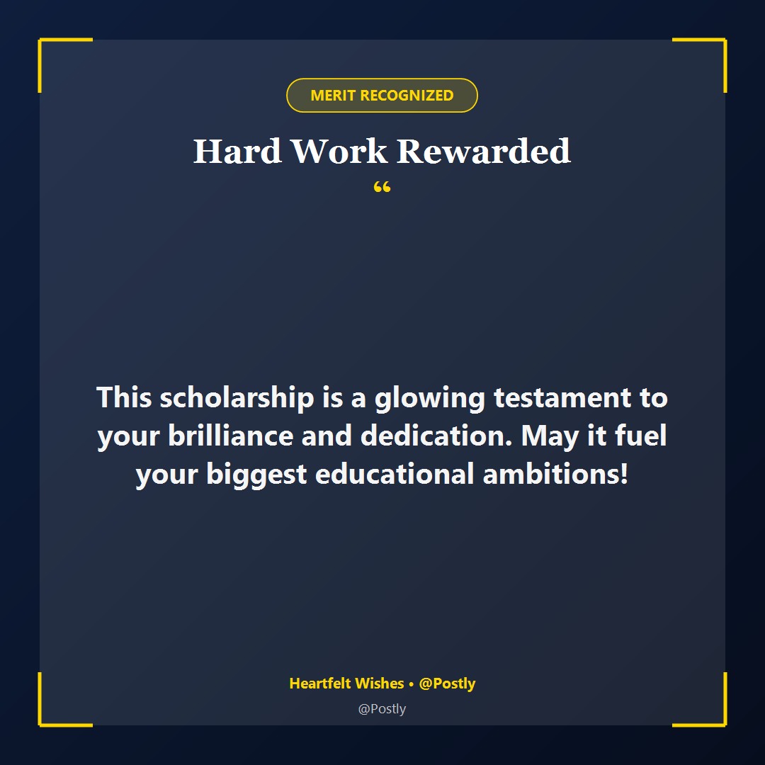 Scholarship Award Congratulations Wishes 2