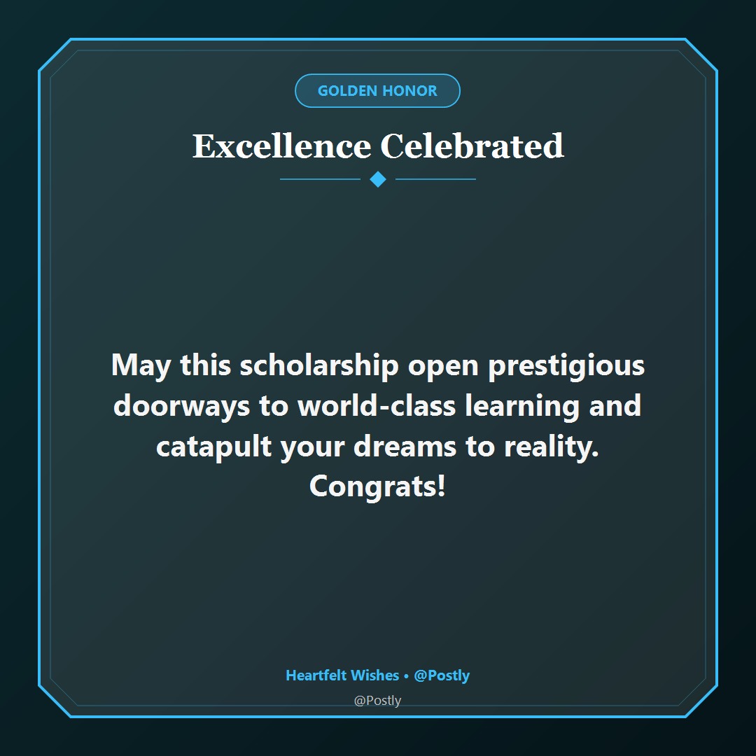 Scholarship Award Congratulations Wishes 5