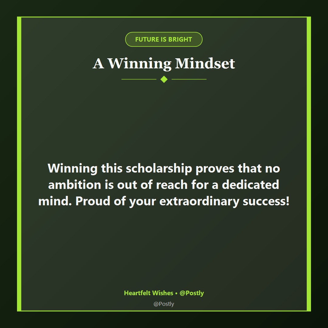 Scholarship Award Congratulations Wishes 7