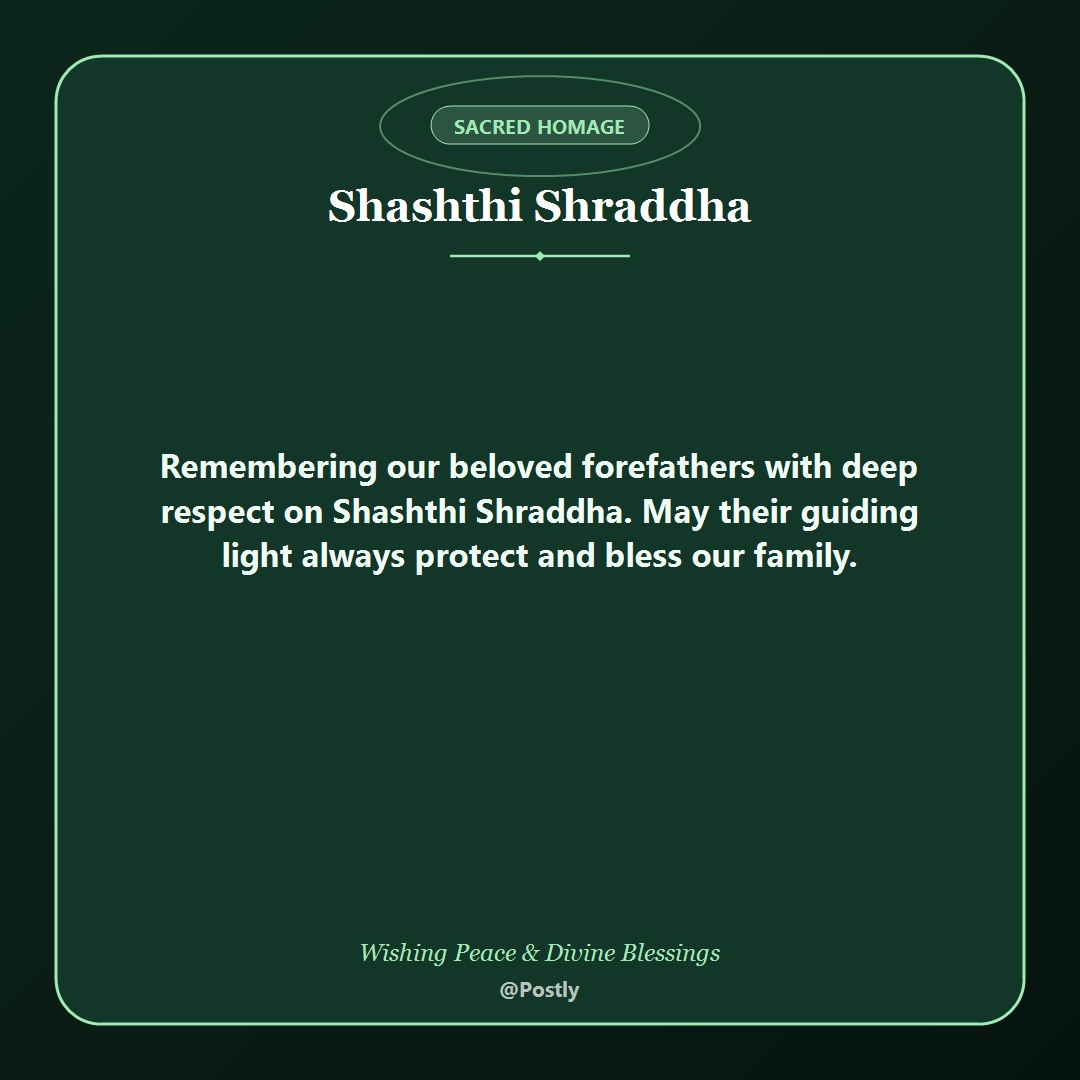Shashthi Shraddha Wishes 3