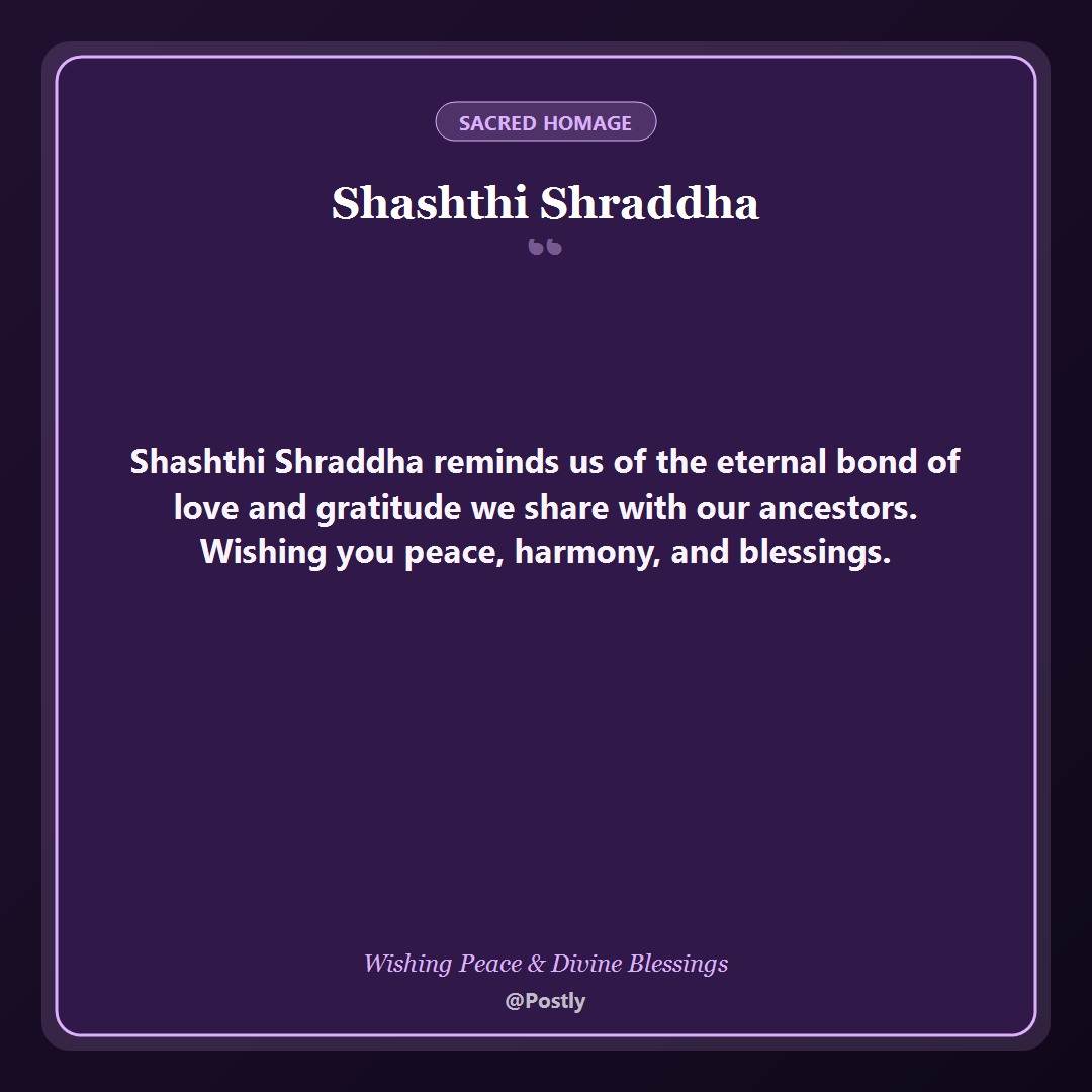 Shashthi Shraddha Wishes 4