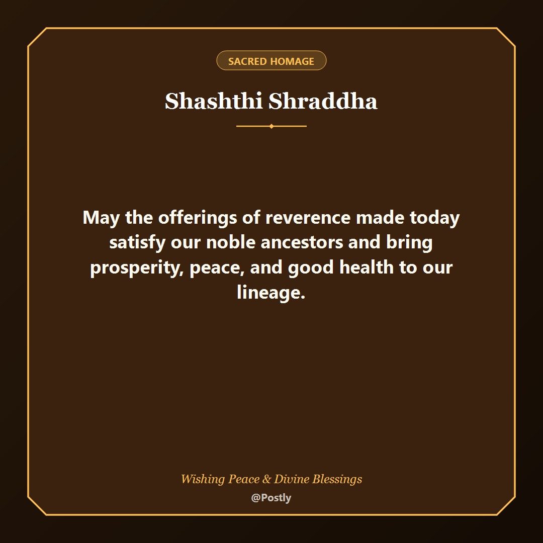 Shashthi Shraddha Wishes 5