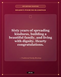 Shashti Poorthi 60th Birthday Wishes 6