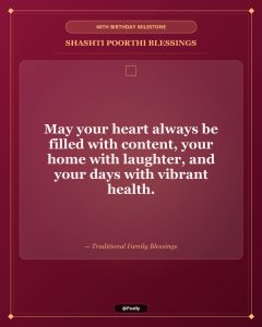 Shashti Poorthi 60th Birthday Wishes 9