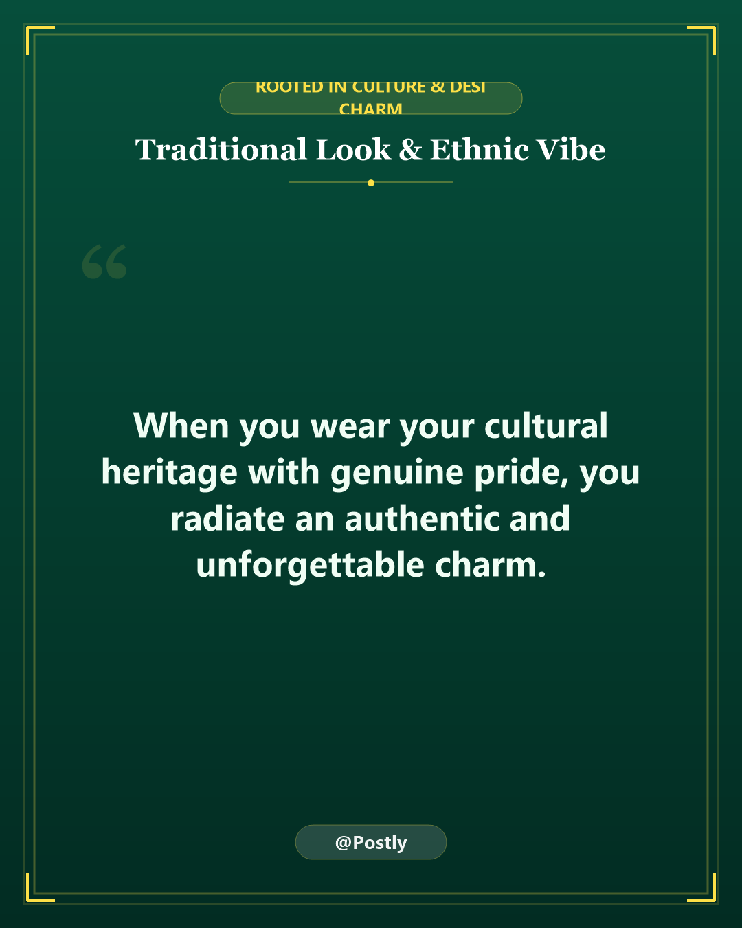 Traditional Look Quotes 4