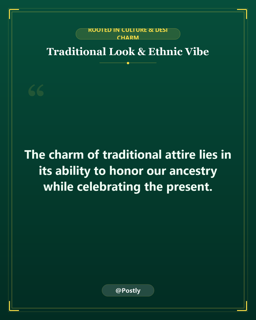 Traditional Look Quotes 6