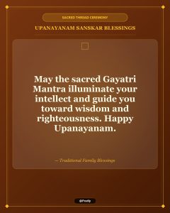 Upanayanam Thread Ceremony Wishes 1