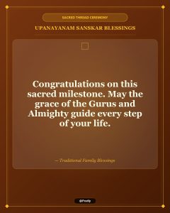 Upanayanam Thread Ceremony Wishes 8