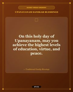 Upanayanam Thread Ceremony Wishes 9