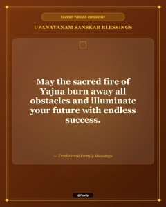 Upanayanam Thread Ceremony Wishes 10