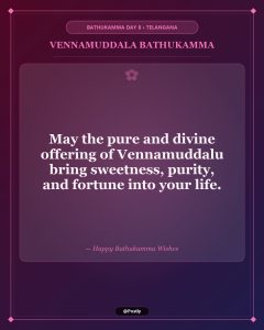 Vennamuddala Bathukamma Wishes 1