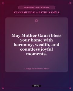 Vennamuddala Bathukamma Wishes 9